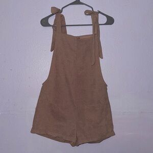 Pink Corduroy Overalls